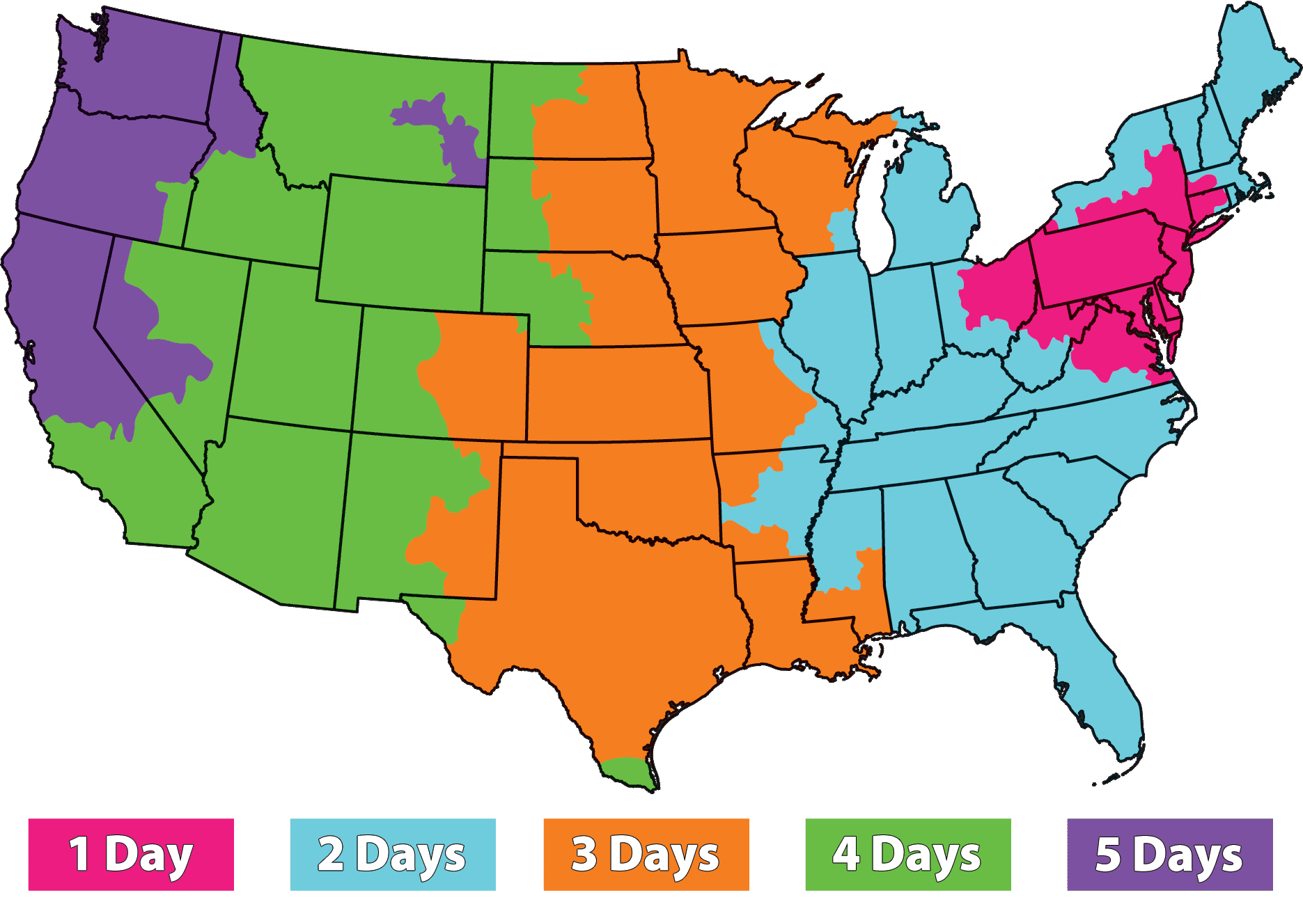 US Shipping Zones